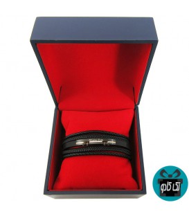 دستبند چرم مردانه Massimo Dutti مدل MB1600