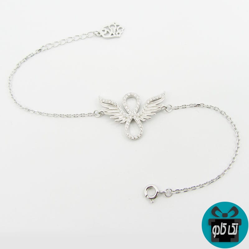 کادو تولد برای خانمها - دستبند نقره فرشته زیبا